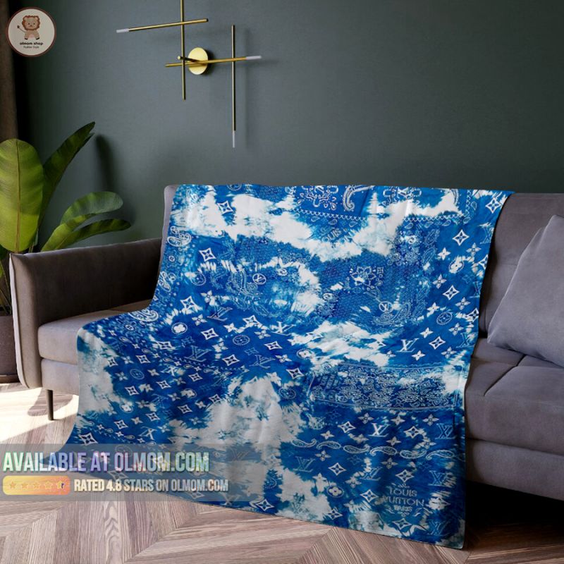 Olmom Store on LinkedIn: Louis Vuitton Blue Sky Premium Blanket Fleece For  Living Room