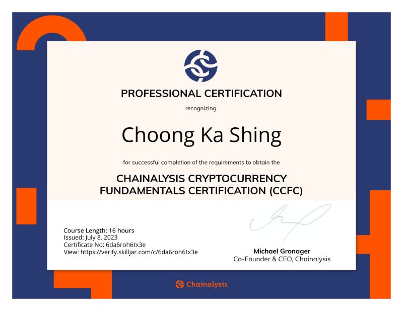 Choong Ka Shing on LinkedIn: I m happy to share that I ve obtained a Choong Ka Shing on LinkedIn: I m happy to share that I ve obtained a