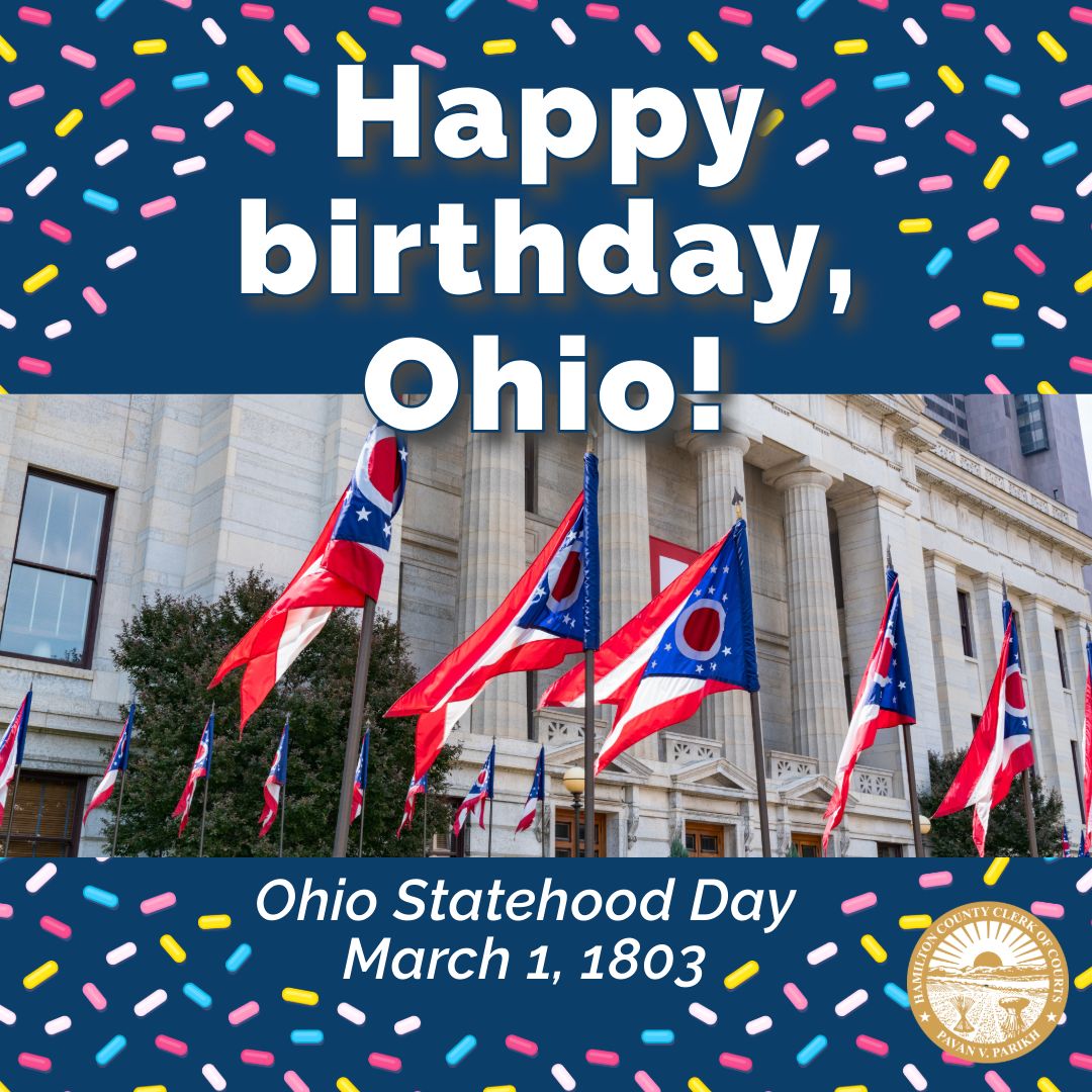 Hamilton County Clerk of Courts on LinkedIn: Happy Birthday Ohio 🎉 Hamilton County Clerk of Courts on LinkedIn: Happy Birthday Ohio 🎉