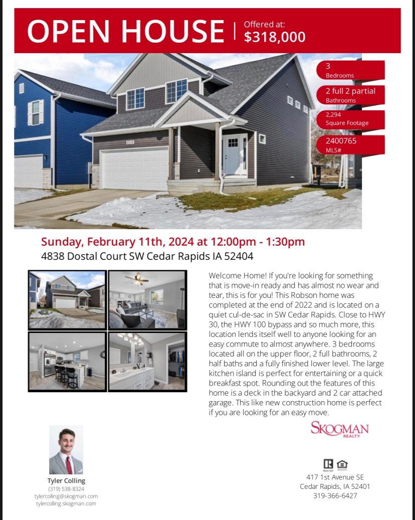 Tyler Colling on LinkedIn: Open House: 4838 Dostal Court Sw Cedar Tyler Colling on LinkedIn: Open House: 4838 Dostal Court Sw Cedar
