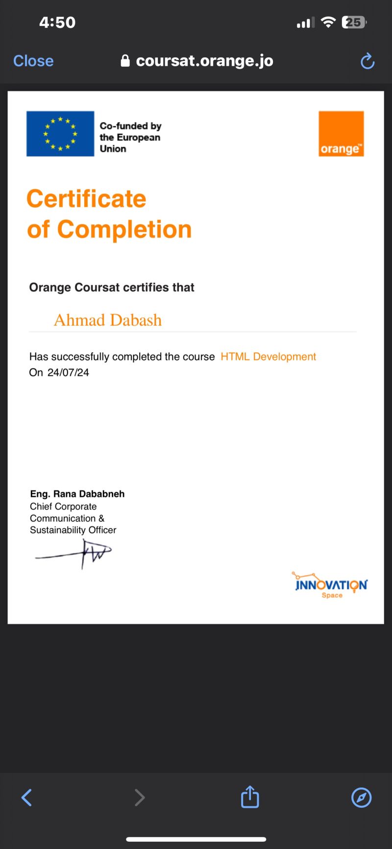 Ahmad Dabash on LinkedIn: Iam so happy to share this certificate from Ahmad Dabash on LinkedIn: Iam so happy to share this certificate from
