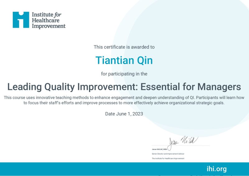 APPLE QIN LinkedIn de: #ihi #certificateachievement #qualityimprovement APPLE QIN LinkedIn de: #ihi #certificateachievement #qualityimprovement
