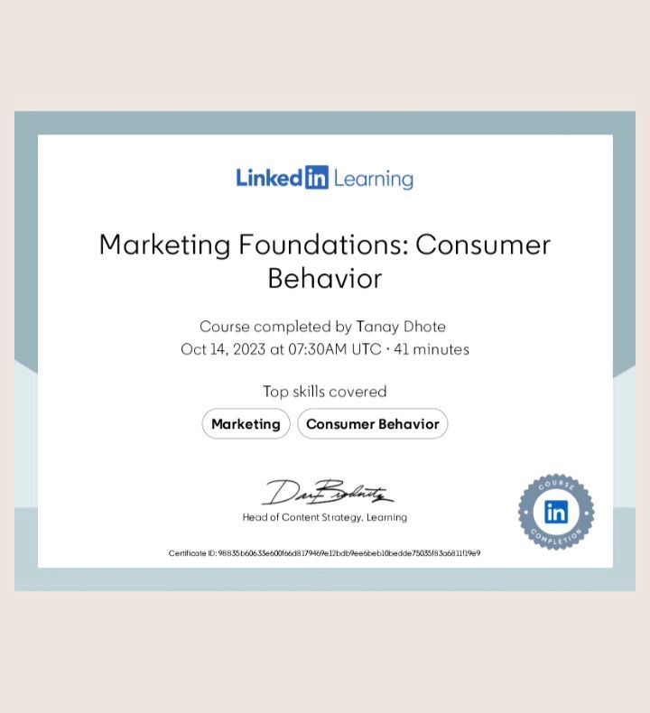 Tanay Dhote on LinkedIn: #certification #professionalgrowth Tanay Dhote on LinkedIn: #certification #professionalgrowth