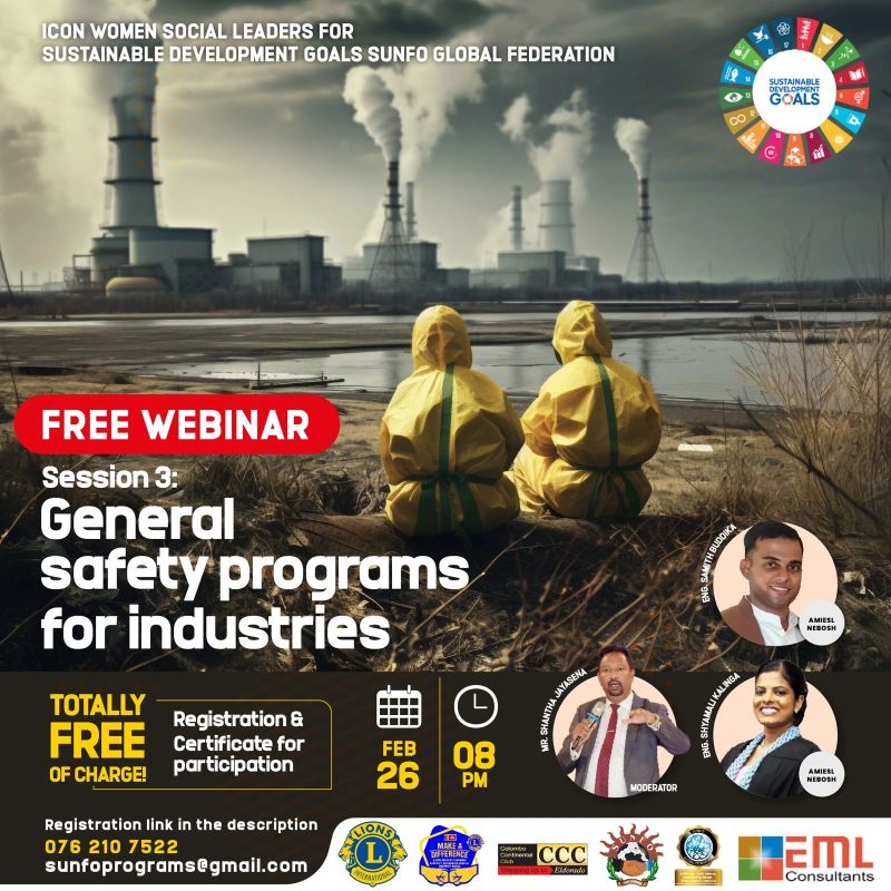 Shantha Jayasena on LinkedIn: General Safety Programs for Industries Shantha Jayasena on LinkedIn: General Safety Programs for Industries