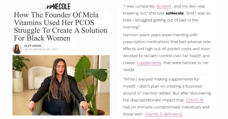 Mela Vitamins on LinkedIn: The Founder Of Mela Vitamins Couldn't Find  Supplements That Addressed Her…