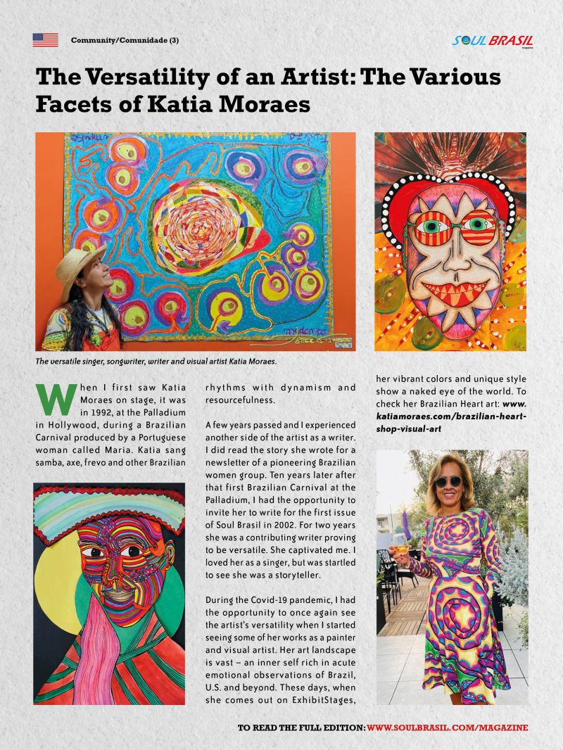 Kátia Moraes on LinkedIn: Thank you Soul Brasil Magazine ! Next stop Art  Pavilion of the 28th…