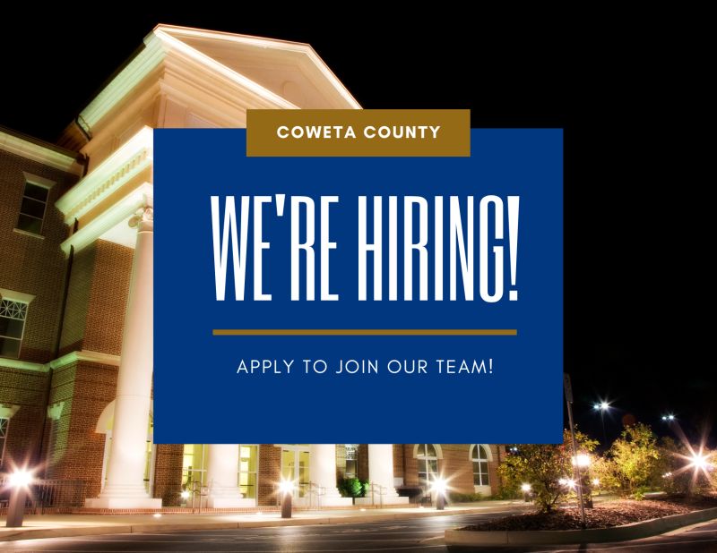 Coweta County Government on LinkedIn: #hiring #cowetacountyjobs # Coweta County Government on LinkedIn: #hiring #cowetacountyjobs #