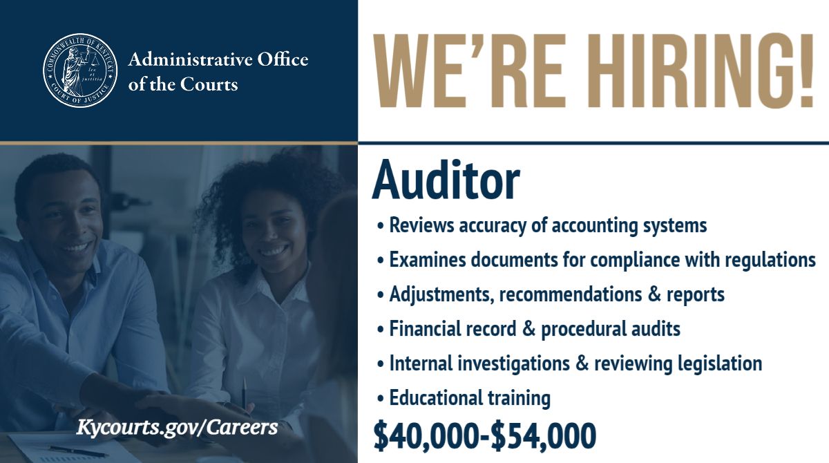 Kentucky Administrative Office of the Courts on LinkedIn: #nowhiring # Kentucky Administrative Office of the Courts on LinkedIn: #nowhiring #