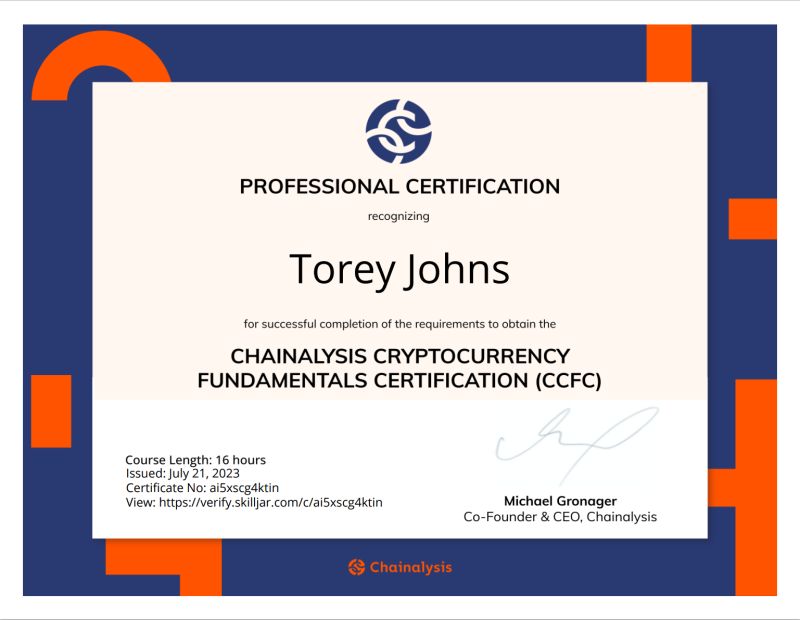 Torey Johns on LinkedIn: I m happy to share that I ve obtained a new Torey Johns on LinkedIn: I m happy to share that I ve obtained a new