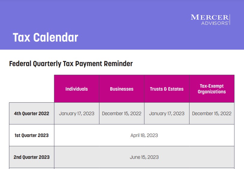 Lisa Goodman MBA on LinkedIn: Tax Calendar 1 pdf Lisa Goodman MBA on LinkedIn: Tax Calendar 1 pdf