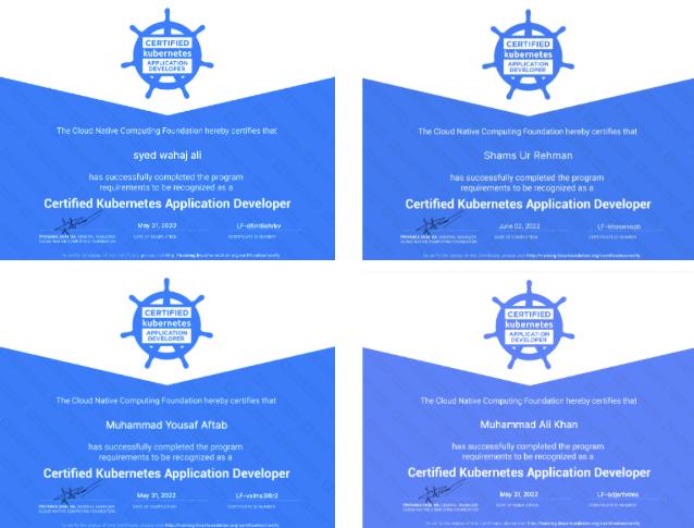SkipQ on LinkedIn: SkipQ gets CKAD certification for 6 of its Cloud SkipQ on LinkedIn: SkipQ gets CKAD certification for 6 of its Cloud