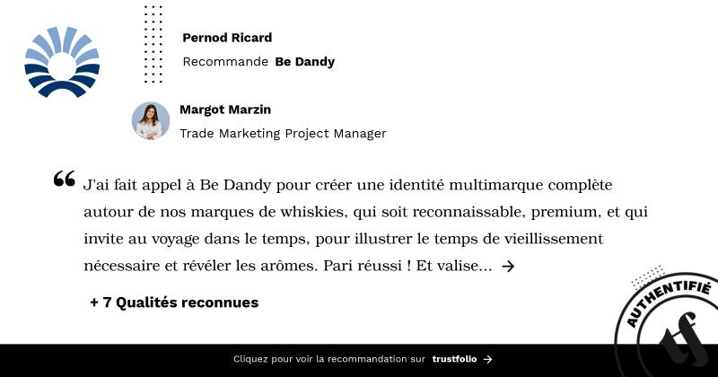 Alix Declercq on LinkedIn: Pernod Ricard recommande Be Dandy