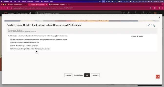 Yuwei Z on LinkedIn: OCI Generative AI Professional practive exam (1Z0 Yuwei Z on LinkedIn: OCI Generative AI Professional practive exam (1Z0