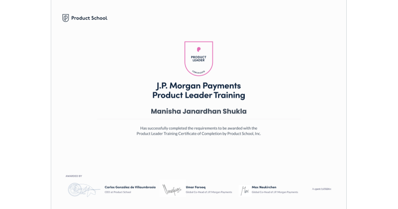 Manisha Shukla on LinkedIn: Payments Product Leader Certification Manisha Shukla on LinkedIn: Payments Product Leader Certification