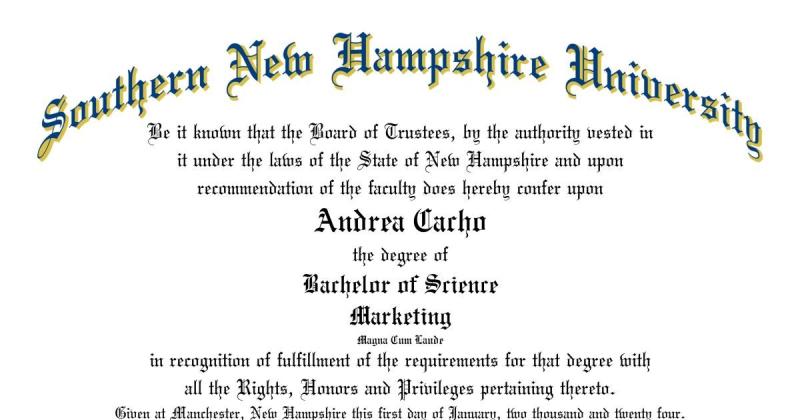 Andrea Cacho on LinkedIn: Just received my Bachelor of Science from ...