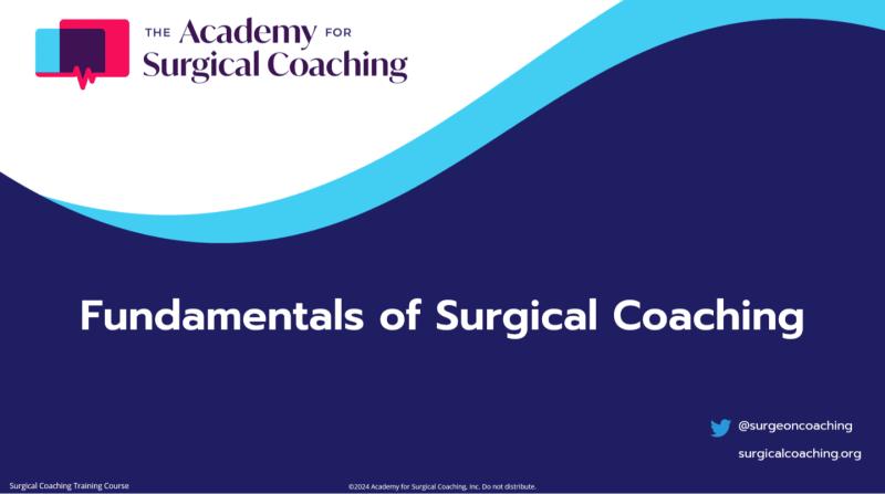 Pearl Anderson on LinkedIn: The Fundamentals of Surgical Coaching