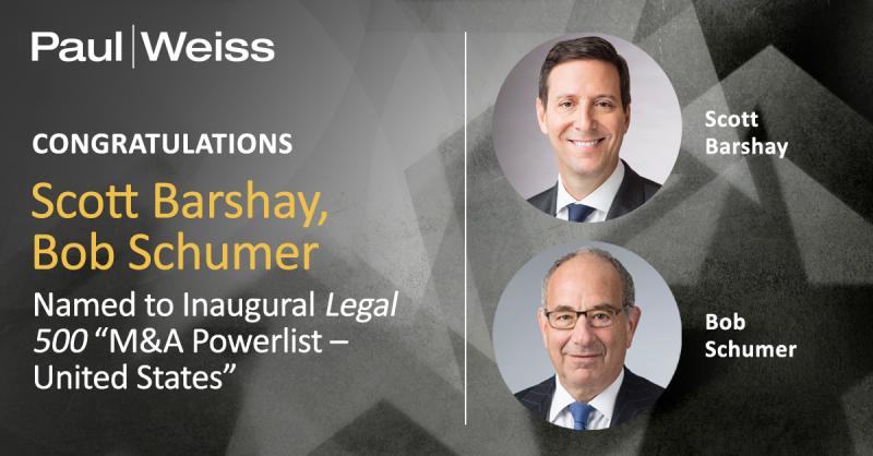 Paul Weiss Rifkind Wharton Garrison LLP on LinkedIn: Scott Barshay Paul Weiss Rifkind Wharton Garrison LLP on LinkedIn: Scott Barshay