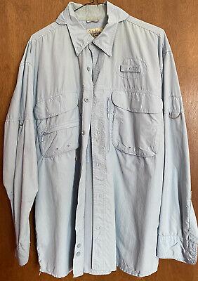 Carl Faehnle on LinkedIn: Cabela's Light Blue Fly Fishing Shirt Large  Rollup Sleeves Vented