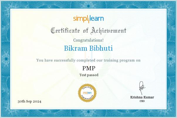 Bikram Bibhuti on LinkedIn: Simplilearn Online Courses Bootcamp Bikram Bibhuti on LinkedIn: Simplilearn Online Courses Bootcamp