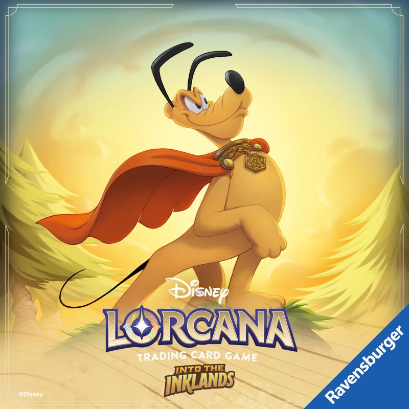 pluto lorcana card - Into the Inklands - - Friendly Pooch (Uncommon) Rescue Dog Ink Type 003-017 Pluto - Determined Defender