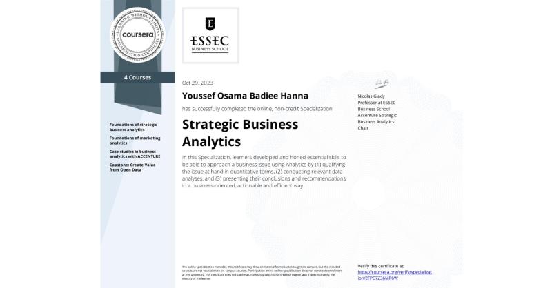 Youssef Hanna on LinkedIn: Completion Certificate for Strategic Youssef Hanna on LinkedIn: Completion Certificate for Strategic