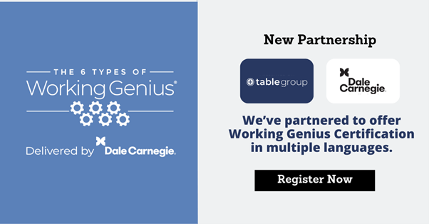 The Table Group on LinkedIn: Exciting News: Exclusive Working Genius The Table Group on LinkedIn: Exciting News: Exclusive Working Genius