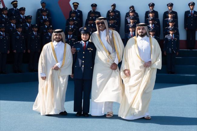 Qatari ruler watches as niece graduates from aviation academy Gulf Qatari ruler watches as niece graduates from aviation academy Gulf