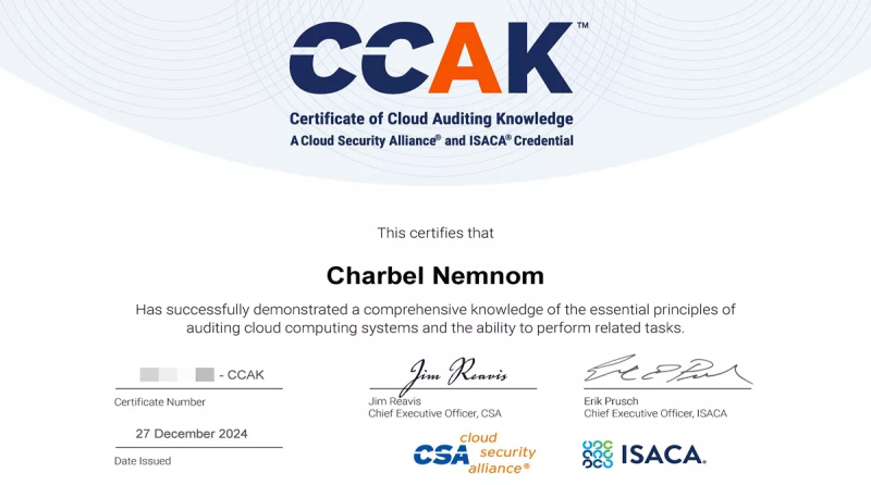 ☁️ Charbel N on LinkedIn: Passed CCAK Exam: Certificate Of Cloud ☁️ Charbel N on LinkedIn: Passed CCAK Exam: Certificate Of Cloud
