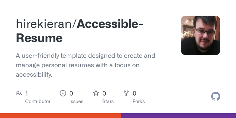 Kieran Jones ACIM on LinkedIn: GitHub hirekieran/Accessible Resume: A Kieran Jones ACIM on LinkedIn: GitHub hirekieran/Accessible Resume: A
