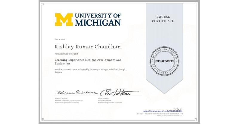 Kishlay Chaudhary on LinkedIn: Completion Certificate for Learning Kishlay Chaudhary on LinkedIn: Completion Certificate for Learning