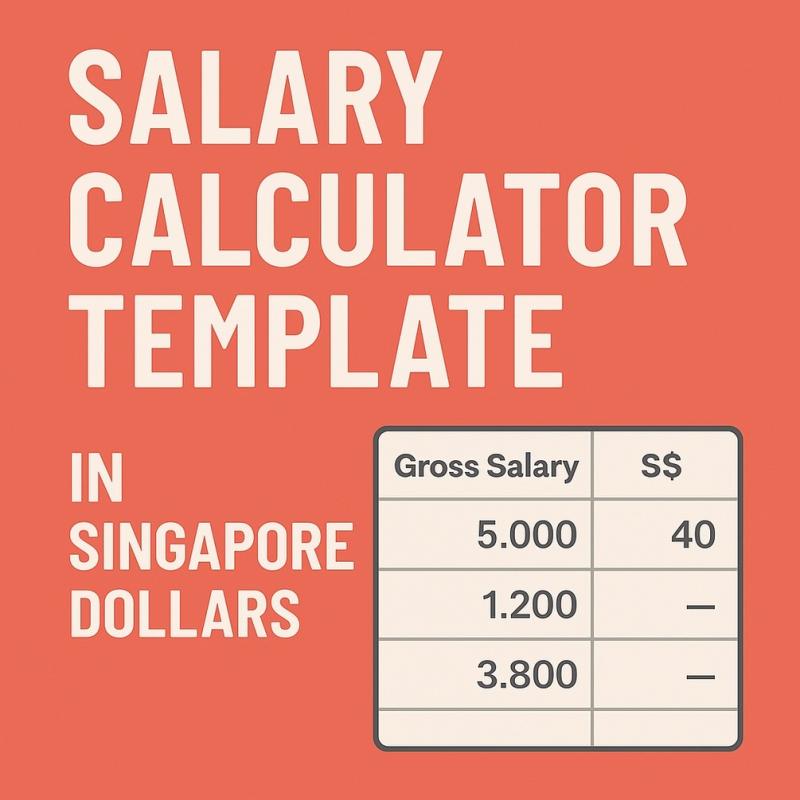💼 Singapore Salary Calculator Tracker Template (2025 Edition 💼 Singapore Salary Calculator Tracker Template (2025 Edition