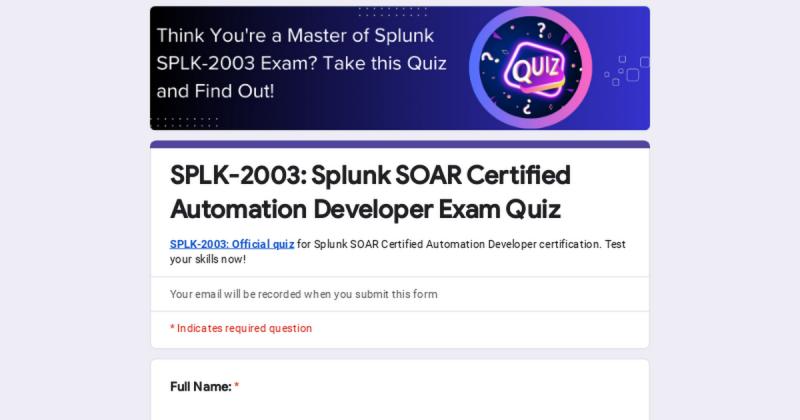 Sienna Faleiro on LinkedIn: SPLK 2003: Splunk SOAR Certified Automation Sienna Faleiro on LinkedIn: SPLK 2003: Splunk SOAR Certified Automation