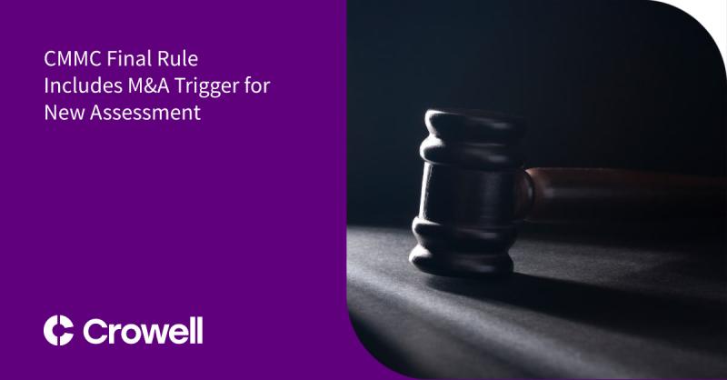 Michael G Gruden (CIPP G) (CMMC RP) on LinkedIn: CMMC Final Rule Michael G Gruden (CIPP G) (CMMC RP) on LinkedIn: CMMC Final Rule