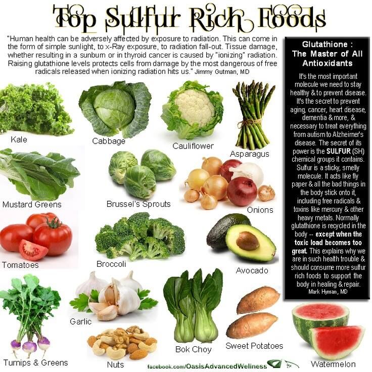 asparagus high in glutathione Eat healthy Sulphur rich foods help build