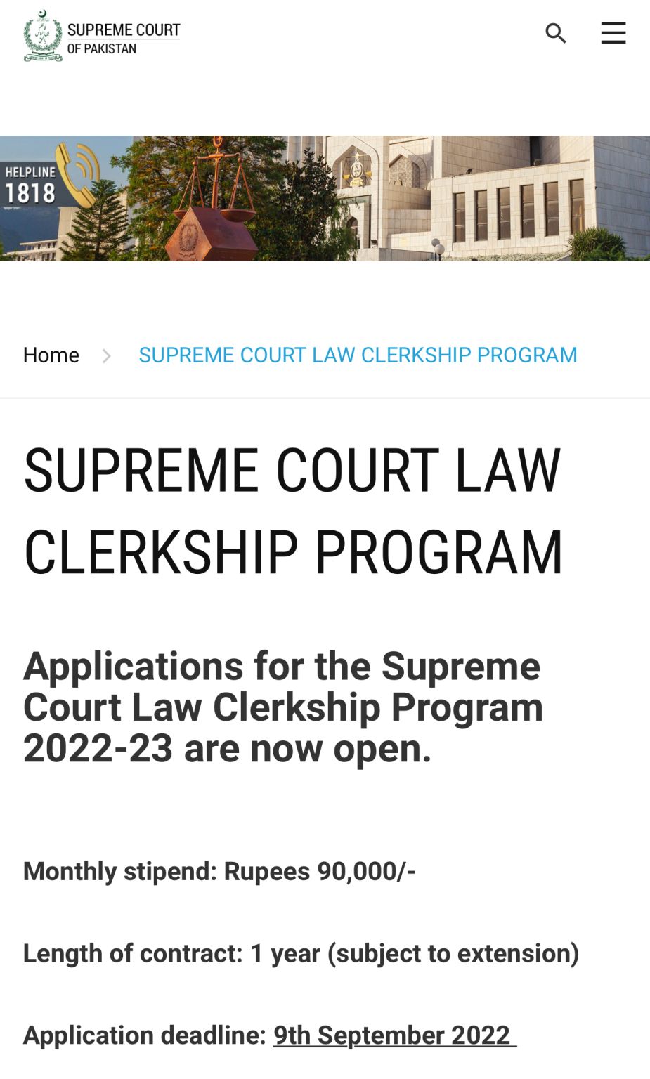 Hassan Kamal Wattoo on LinkedIn: Applications for the Supreme Court of Hassan Kamal Wattoo on LinkedIn: Applications for the Supreme Court of