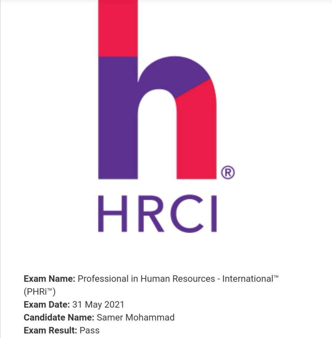 Samer Mohammad MBA PHRi on LinkedIn: Finally passed PHRi Exam 60 Samer Mohammad MBA PHRi on LinkedIn: Finally passed PHRi Exam 60