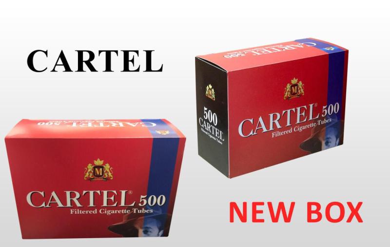 cartel filtered cigarette tubes Unbleached Filter CARTEL 500 cigarette tubes are