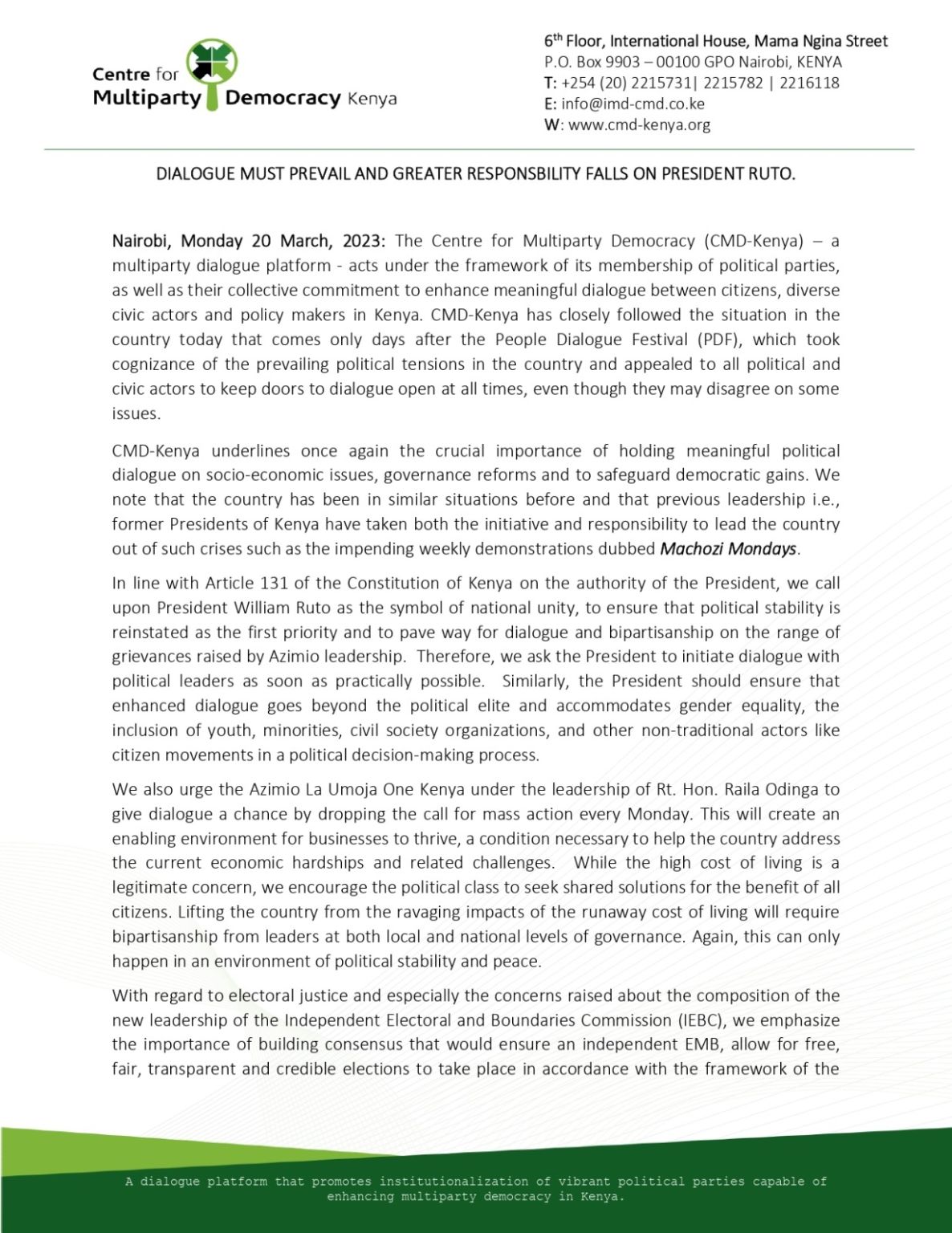 Frankline Mukwanja on LinkedIn: Centre for Multiparty Democracy Frankline Mukwanja on LinkedIn: Centre for Multiparty Democracy