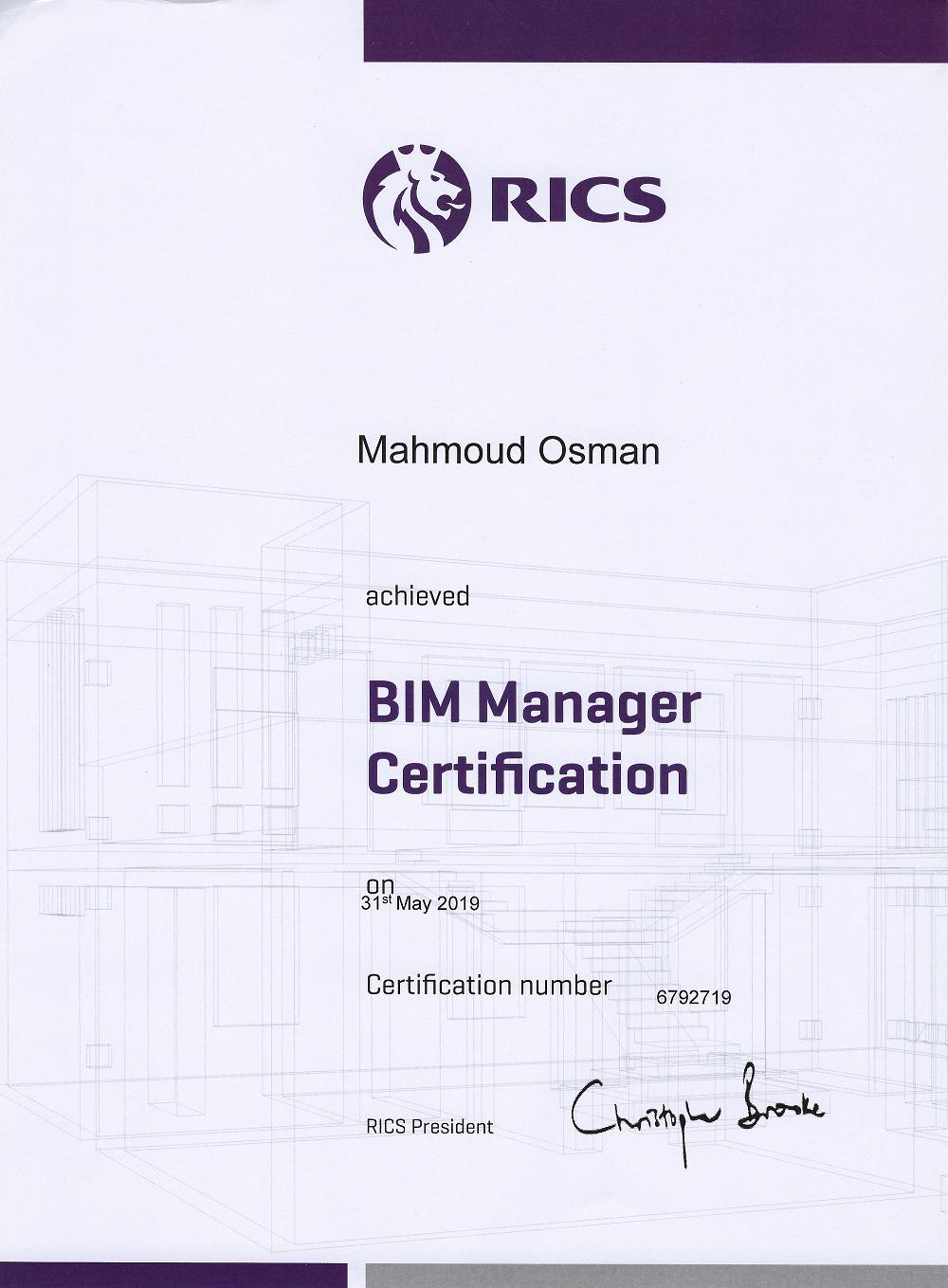 Mahmoud A on LinkedIn: Successfully passed the RICS BIM Manager Mahmoud A on LinkedIn: Successfully passed the RICS BIM Manager
