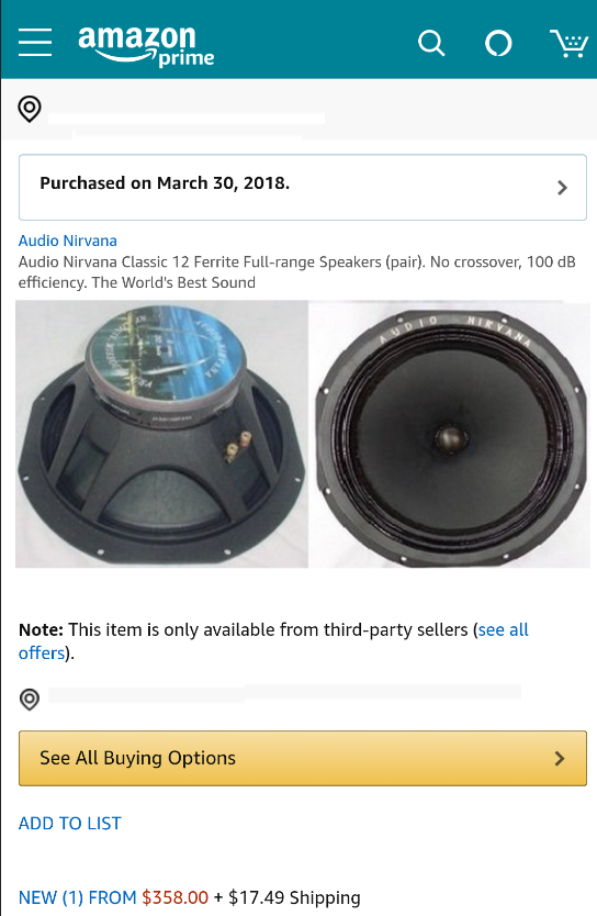 My Review of Audio Nirvana's Classic 12s (for my fellow My Review of Audio Nirvana's Classic 12s (for my fellow