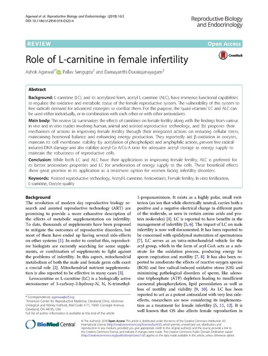 l carnitine benefits for fertility PCOS is complex but the right supplements can truly make a L-Carnitine is a Vital for