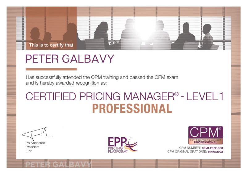 Peter Galbavy on LinkedIn: 1st level of CPM certification completed Peter Galbavy on LinkedIn: 1st level of CPM certification completed