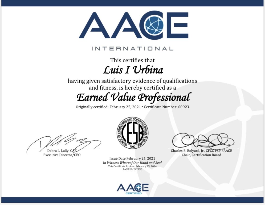 Luis Urbina on LinkedIn: #aacei 38 comments Luis Urbina on LinkedIn: #aacei 38 comments