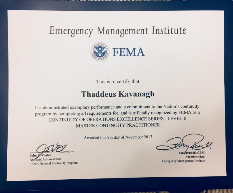 I finally got my Master Continuity Practitioner Certification A goal I finally got my Master Continuity Practitioner Certification A goal