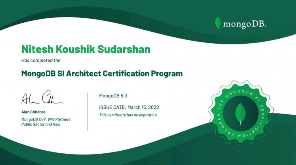 Nitesh Koushik S on LinkedIn: Happy to inform on the completion of Nitesh Koushik S on LinkedIn: Happy to inform on the completion of