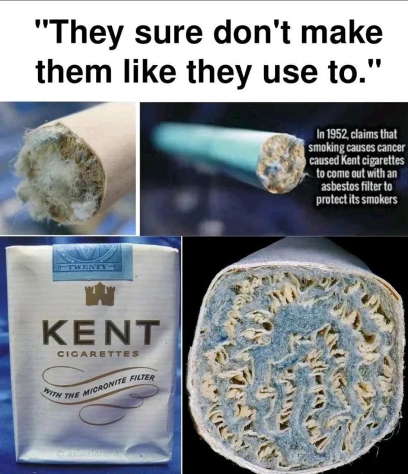 blue asbestos cigarette Filters Micronite Filter The Center