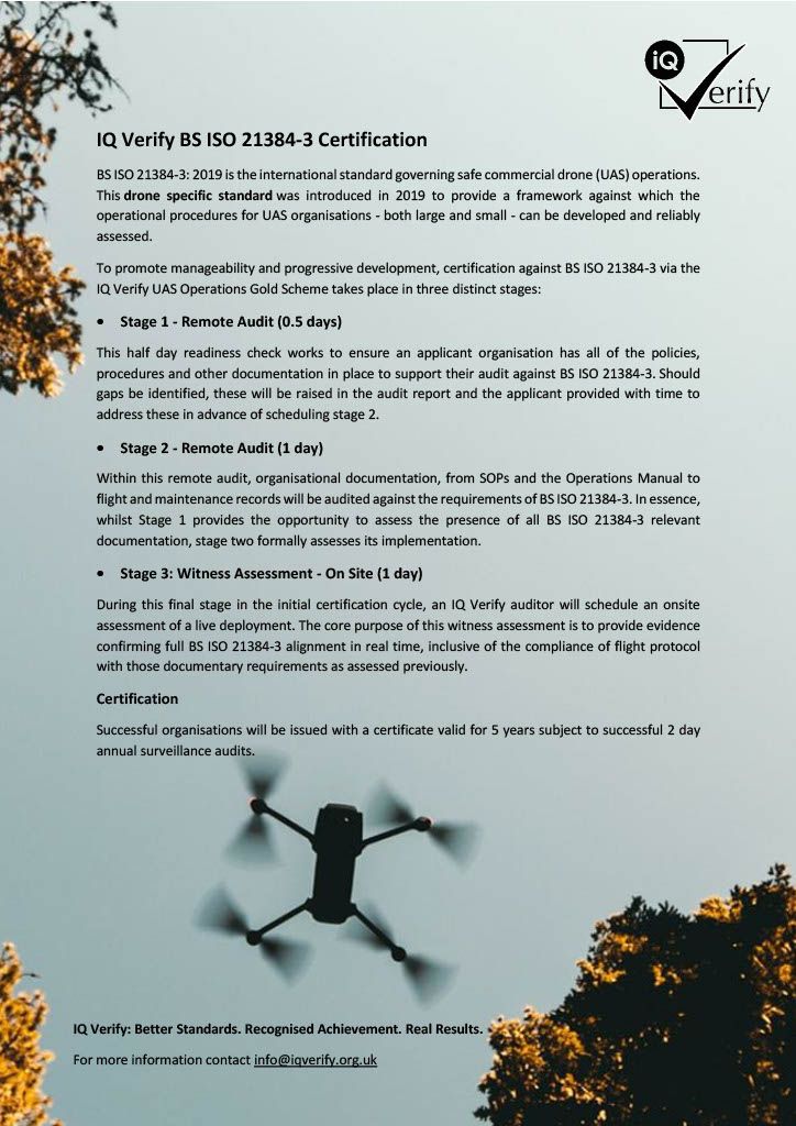 IQ Verify Ltd on LinkedIn: #dronesforgood #drones #certification #iso # IQ Verify Ltd on LinkedIn: #dronesforgood #drones #certification #iso #