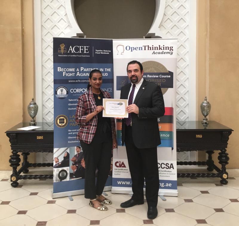 Congratulations to Reem Abbasher for passing the #Certified Fraud Congratulations to Reem Abbasher for passing the #Certified Fraud