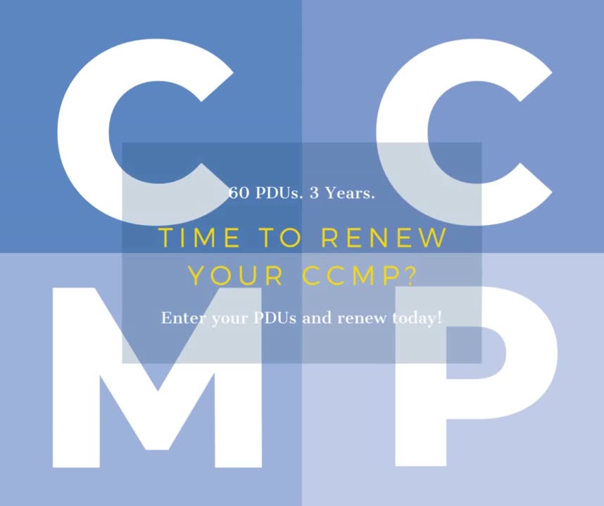 Certified Change Management Professional (CCMP) on LinkedIn: Renew Your Certified Change Management Professional (CCMP) on LinkedIn: Renew Your