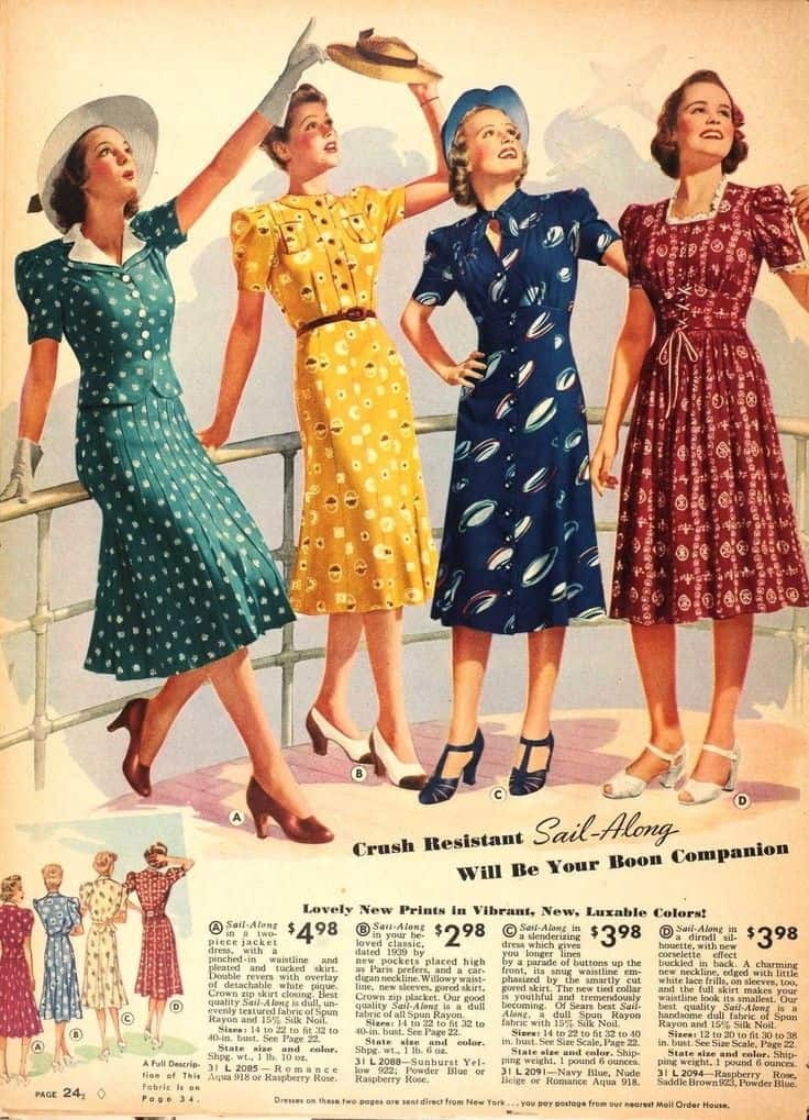 Vintage Style Dresses: 30s, 40s, 50s and 60s Vintage Style Dresses: 30s, 40s, 50s and 60s